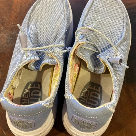 Women’s Hey Dude periwinkle loafers - Picture 6 of 6